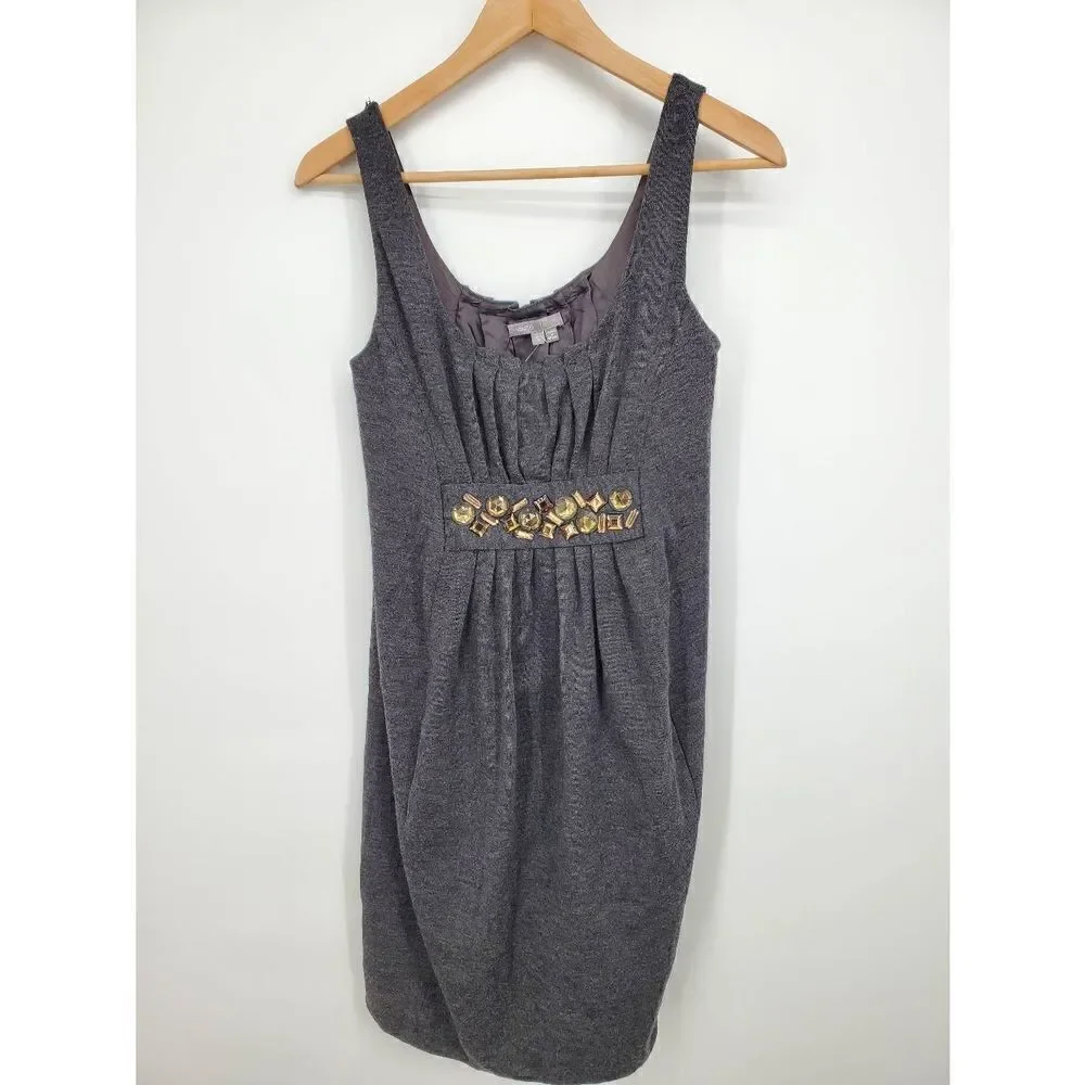 NWT Vince Women's Grey 100% Wool Dress Size Small‎